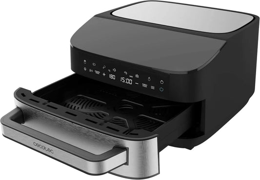 Cecotec Pizza forno elétrico, 13 polegadas, 7 L, 2200 W, 8 programas, 40 a 230 °C, toque, 2 zonas de temperatura, Pedra de pizza, Resistências