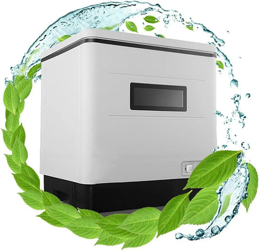 YyanLAK Máquina de lavar loiça, 220 V, portátil, silencioso, aço inoxidável, 360 graus, para Casa, Secretária