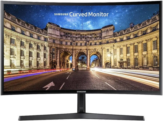 Samsung C27F396FHU Monitor, 1920 × 1080, 4 ms, 60 Hz, Full HD, placa VA, ecrã PC, preto, AMD FreeSync, Dalle VA 27'', 4ms, ecrã PC Incurved