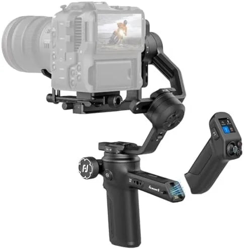 FEIYU TECH Modelo 12m, Estabilizador Cardan para Câmera com AI 4.0 Tracking encastrado, Feiyutech SCORP 3, 3, 5kg de carga útil, alça removível com