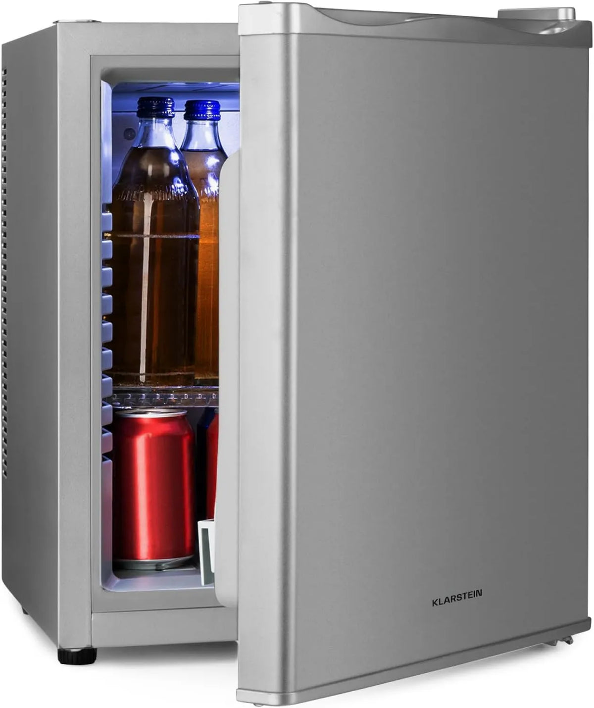KLARSTEIN Frigorífico, 30 L, 5 a 15 °C, silencioso, camping, Mini Bar, KLARSTEIN Mini quarto frigorífico 30L para lanches e bebidas, cosméticos