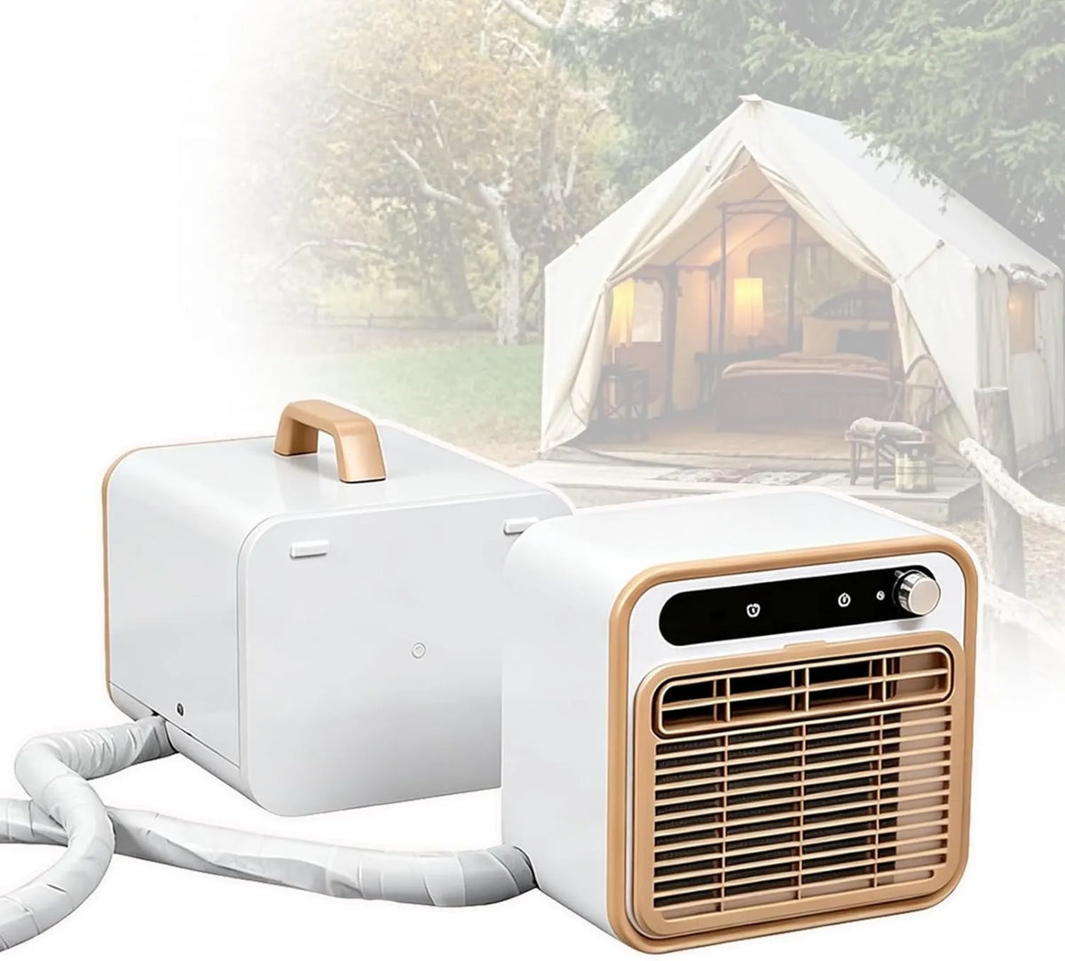 Generic Ar condicionado, 130 m3/h, 40 dB, portátil, toque, Wi-Fi, silencioso, camping, ar condicionado portátil dividido Wi-Fi 5.000 BTU