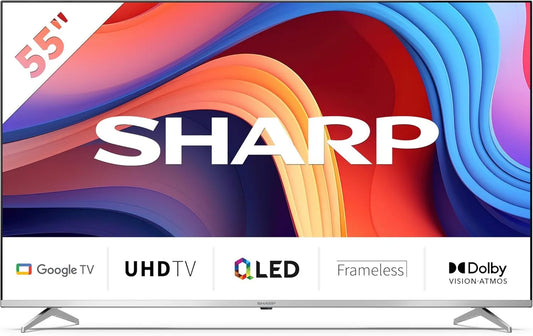 Sharp 55GP6260E Smart TV, 139 cm, TV, 4K UHD, QLED, preto