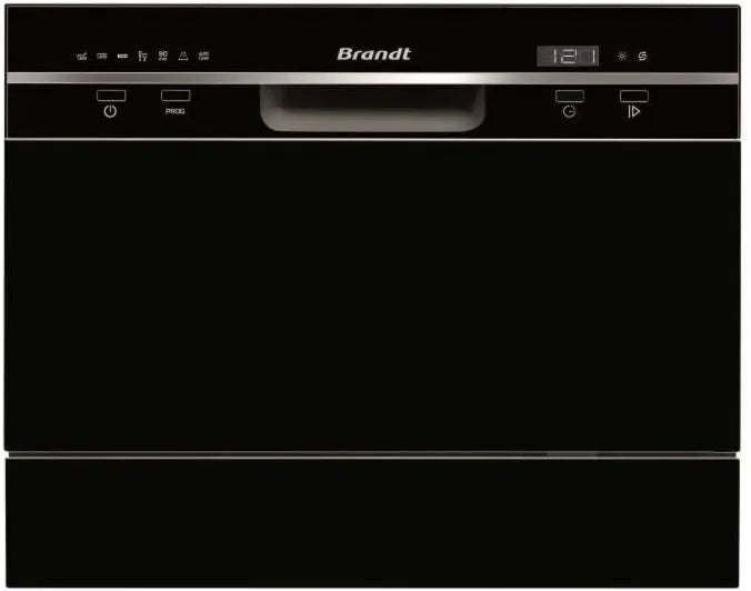 Máquina de lavar loiça DFC6519B 24H, 5 L, 49 dB, classe energética F, DD 1 a, 7 prog, 1 cesta, máquina de lavar roupa BRANDT DFC6519B 6 talheres - classe F - 49dB