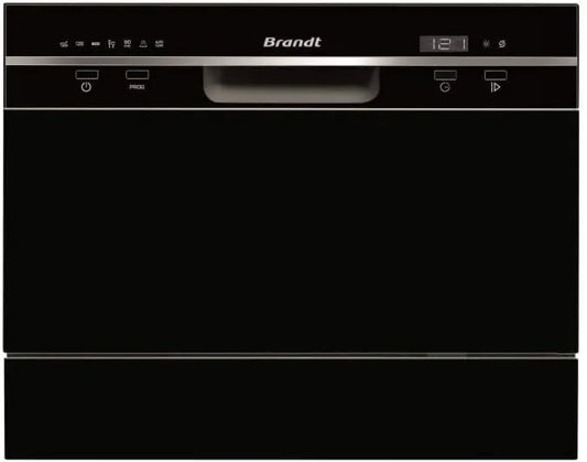 Máquina de lavar loiça DFC6519B 24H, 5 L, 49 dB, classe energética F, DD 1 a, 7 prog, 1 cesta, máquina de lavar roupa BRANDT DFC6519B 6 talheres - classe F - 49dB