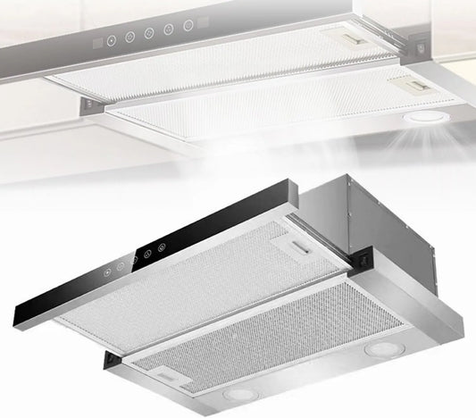 Generic Cozinha com forno, 200 W, toque, aço inoxidável, extrator de recirculação 280 Pa