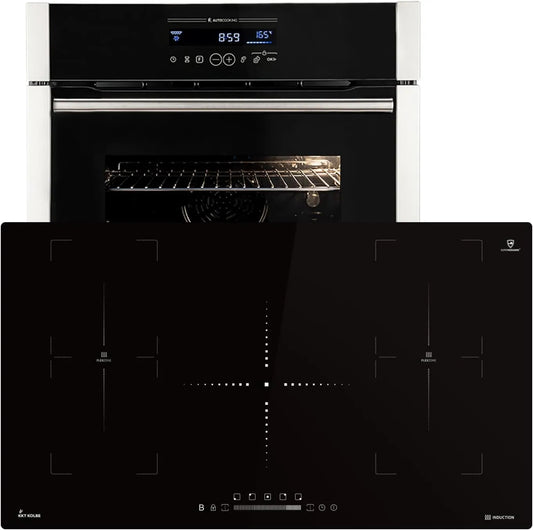 KKT KOLBE Cozinhador com forno EB8016ED IH89005FZ, 60cm, encastrado, timer, grelha, pizza, temporizador automático, SET8016IH890FZ, Catalisar, Assando, Função