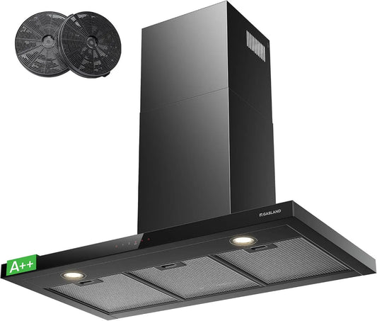 exaustor, 90cm, 881m3/h, capa de cozinha, GASLAND TR90BS CF176, instalação de parede, Boost, toque