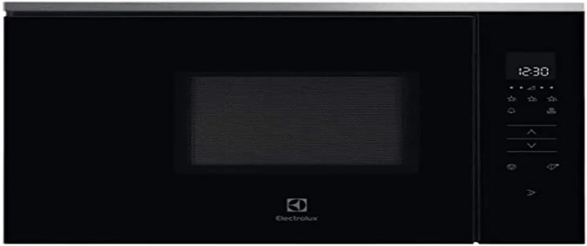 Electrolux KMFE172TEx Microondas, 17 L, 800 W, encastrado, aço inoxidável, forno de microondas, preto