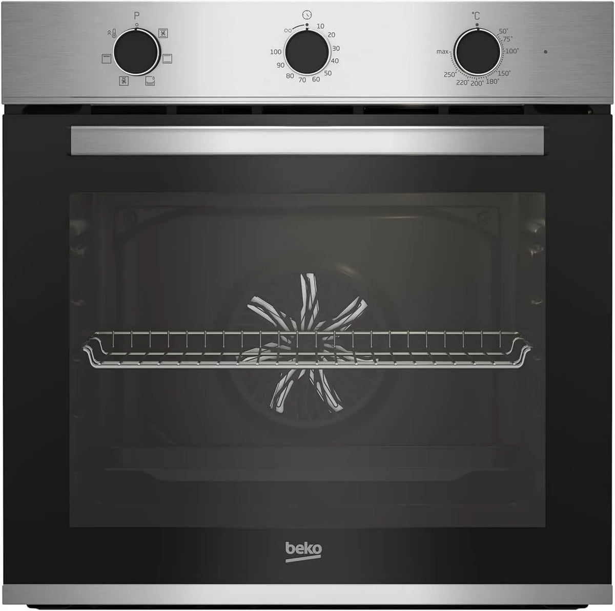 Beko Forno elétrico BBIE12100xD, 60cm, 72L, aço inoxidável, forno integral Multifunção 72l 60cm Inoxidável - BBIE12100xD