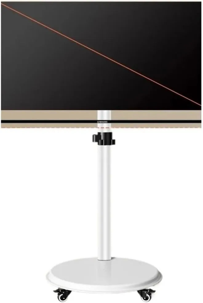 JCQxJJLWN Smart TV SC50200, 43 polegadas, TV, LCD, branco, SC50200-W-Roda, TV de baixa altura SC50200, Montanha rotativa, Montanha no solo