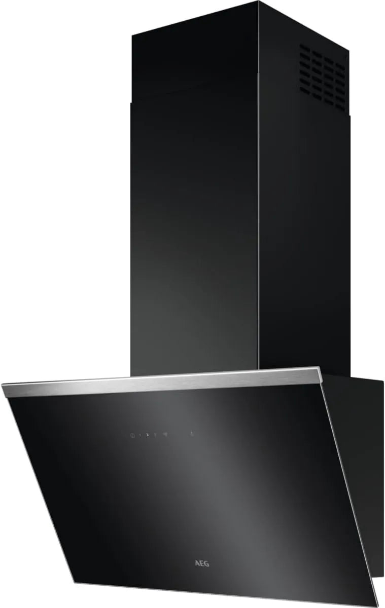 AEG Hob2Hood DVE5661HB exaustor, 60 cm, 500 m3/h, 74 dB, capa de cozinha, instalação de parede, toque, preto, 64, evacuação e recirculação