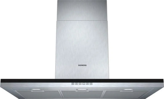 SIEMENS iQ300 LC97BB532 exaustor, 90 cm, capa de cozinha, instalação de parede, aço inoxidável
