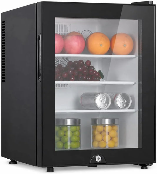 Generic Congelador, 30 L, 400 x 398 x 480 mm, 28 dB, silencioso, 1 kWh a cada 3 dias, capacidade 30L, porta de vidro com fechadura