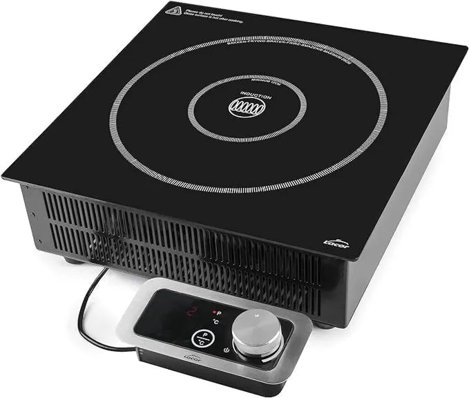 Suinga Placa de indução IPx3, 12 cm, 3500 W, mesa de cozinha de indução, portátil, profissional, aço inoxidável, preto, 10 níveis de potência