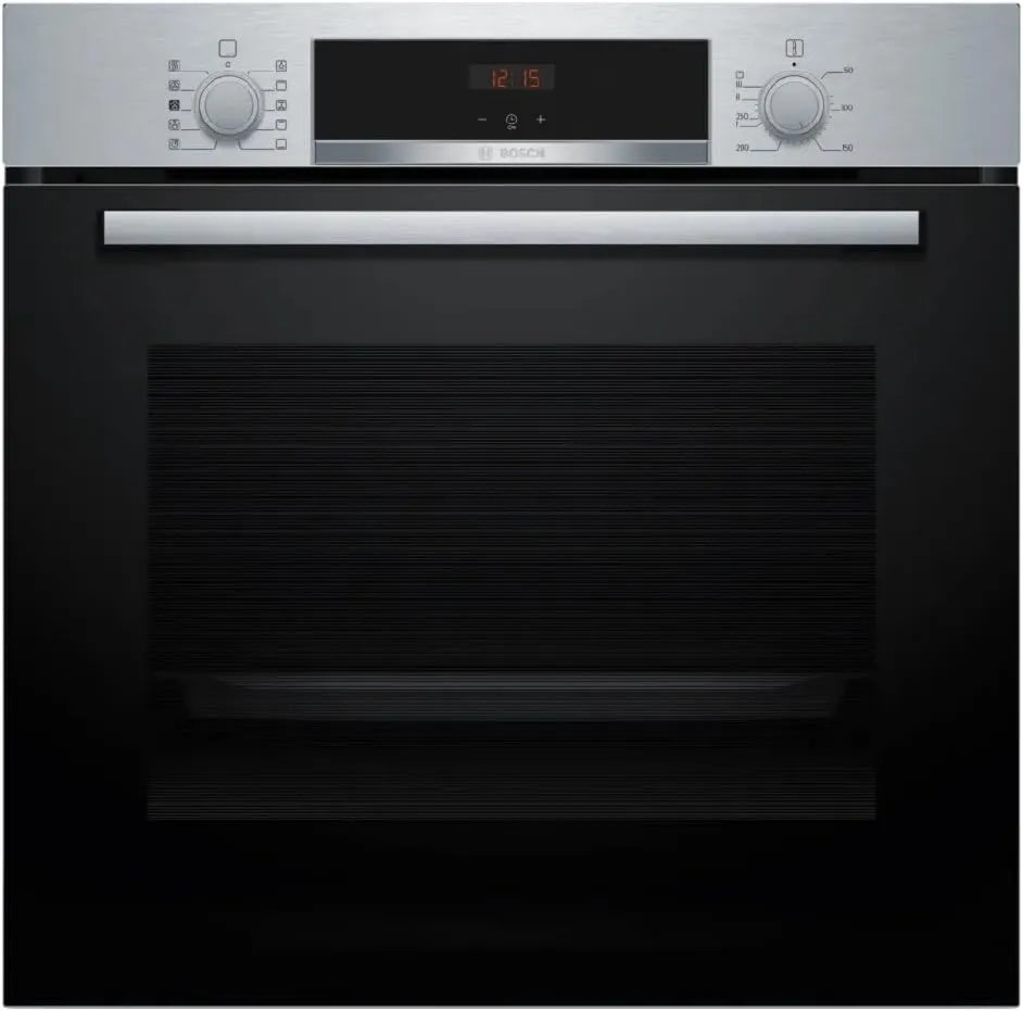 Bosch HQA514ES3 Forno elétrico, 60 cm, efeito 3D, vapor, aço, 4 Série 3D Hotair
