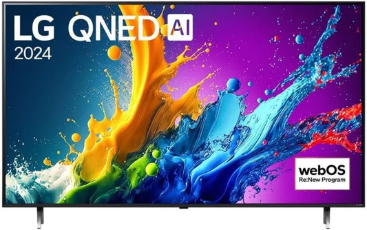 LG 86QNED80 Smart TV, 217 cm, TV, 4K UHD, preto, TV QNED LG 86QNED80 217 cm 4K UHD 2024 Preto e Azul