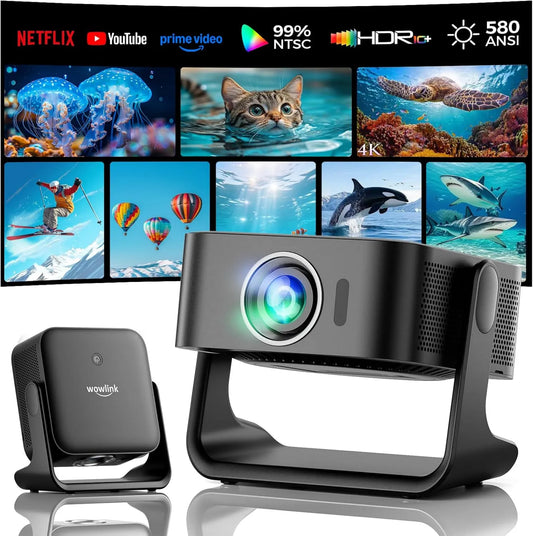 wowlink Smart TV 1080P, TV, 4K UHD, HDR, Wi-Fi, Bluetooth, efeito 3D, preto, Build-in Smart OS & Apps & Dual Speakers, HDR10+, 3D Sound, 1080P Native