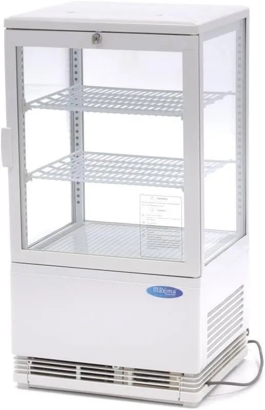 Frigorífico, 58 L, profissional, branco, Maxima Mini janela de refrigeração 58 L 43 cm de largura - Branco - Ciclo de arrefecimento único