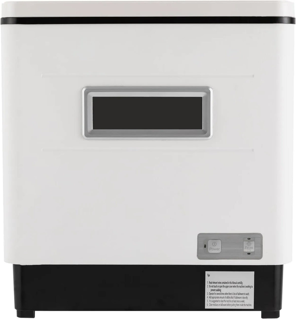 KAPIPALA Máquina de lavar loiça, 60 L, aço inoxidável, 60 L máquina de lavar loiça de mesa compacta em aço inoxidável para limpeza de pratos após comer ou