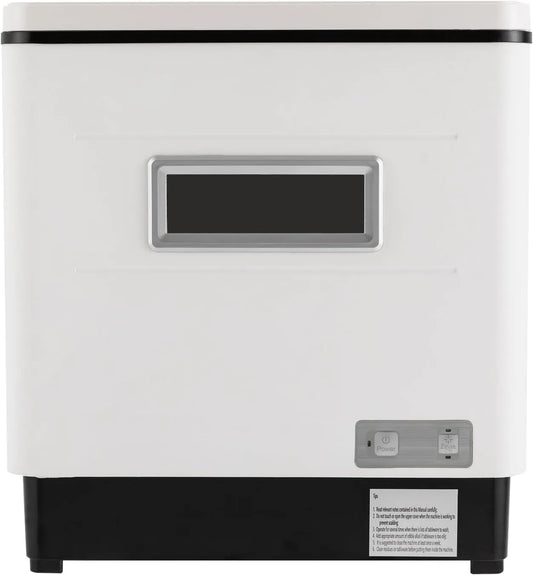 KAPIPALA Máquina de lavar loiça, 60 L, aço inoxidável, 60 L máquina de lavar loiça de mesa compacta em aço inoxidável para limpeza de pratos após comer ou