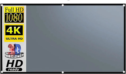KAUWYEHD Produto portátil borda preta com furo 16:9Grey Anti-Light ecrã de projeção